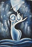  24X36 inch Abstract Art Hand-painted Oil Painting ...