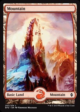 Magic: the Gathering - Mountain (267) (267/274) - Battle for Zendikar - Foil