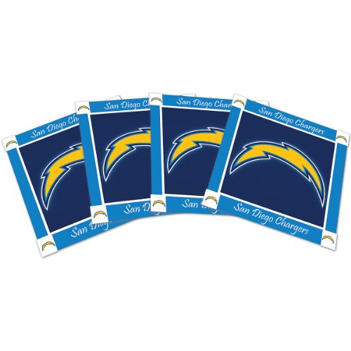 NHL San Diego Chargers 4 Pack Ceramic Coasters