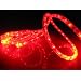 18Ft Rope Lights; Vivid Red LED Rope Light Kit; 1.0" LED Spacing; Christmas Lighting; outdoor rope lighting