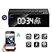 Hidden Camera Alarm Clock Spy Camera WiFi Cameras Wireless Mini Nanny Cam Motion Detection Home Surveillance Security Super Night Vision Temperature Display (B)