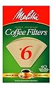 Melitta Cone Coffee Filters, Natural Brown, No. 6, 40-Count (Pack of 12)
