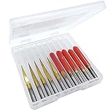 10 ピース 10度0.2 ミリメートル超硬pcb カッター彫刻cnc ルータービット 3.175 ミリメートル 1/8 "シャンク錫フラット彫刻ビット pvc木材切削