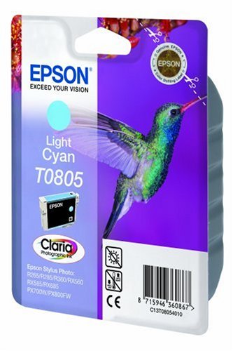 Epson Original T0805  Claria Light Cyan Ink Cartridge