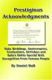 Prestigious Acknowledgments