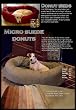 Extra Large 52" Bagel Donut Dog Pet Bed - Black