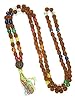 Chakra Mala Rudraksha Beads Seven Gemstone Meditation Japamala Rosary Necklace, Gift Idea