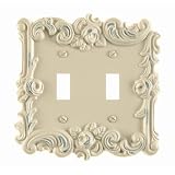 Buy Amerelle 60TTAW Provincial Double Toggle Wallplate, Antique White by Amerelle