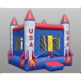Rocket Ship 13' Inflatable - Great for Rental business, Church, School, Institution.