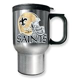 New Orleans Saints 16oz Stainless Steel Travel Mug
