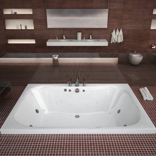 Atlantis Whirlpools4860NAR Neptune 48 x 60 Rectangular Air Jetted Bathtub