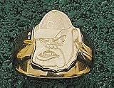 Georgia Bulldogs Bulldog Face Men's Ring Size 10 1/2 - 14KT Gold Jewelry
