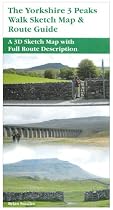 The Yorkshire 3 Peaks,Sketch Map & Route Guide Walk
