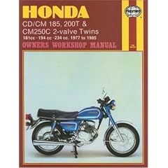 Honda CD/CM185, 200 and CM250C Twins 1977-85 Owner's Workshop Manual (Motorcycle Manuals)