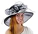 Sweet Tea Organza Derby Hat with with Ruffled Bow