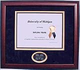 Michigan Wolverines Paper Matted Diploma Frame