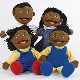 African American Family Puppet SetIMAGE