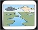 Decorated Mouse Pad with Canada, flowing, flying, 