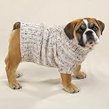 Casual Canine Irish Knit Swtr Med Heather Natural - CLOSEOUT ITEM