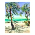 Palm Retreat by Sharon Kusha- 25x32"