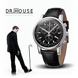 Kronsegler DR.HOUSE Herren Chronograph stahl-schwarz