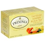 Twinings Tastes of Summer Tea, Tea Bags, 20-Count Boxes (Pack of 6)