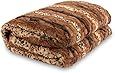 Lucy's Luxury Bellahome Safari Faux Fur Plush Throw Blanket Comforter, King (82.6'' L x 90.5'' W), Leopard