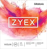 D'Addario Zyex Violin String Set, 1/4 Scale, Medium Tension