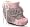 Pink Suede/Grey Rabbit Fur