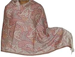 Shawl Stoles in Wool from India 80 x 29 inches (jstl187)