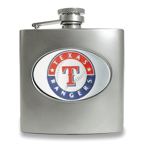 Texas Rangers Stainless Steel Hip Flask