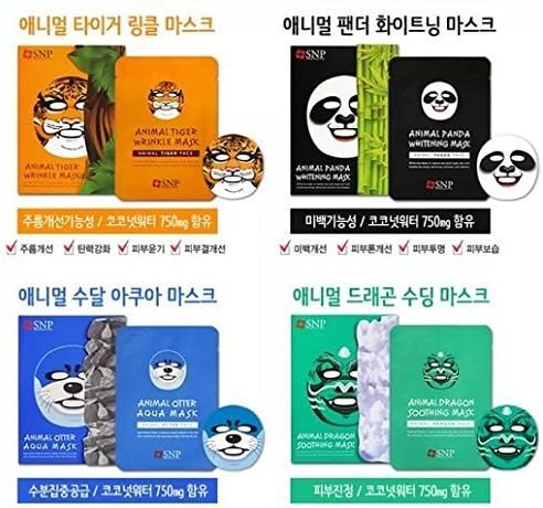 [SNP Cosmetic] Animal Mask 1ea - 4 Type (Total 4 Types - 4 Sheets)