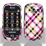 Pink Plaid Cross Checker Design Snap on Hard Shell Cover Protector Faceplat ....