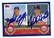 Michael Cuddyer & Michael Restovich autographed baseball card (Minnesota Twins) 2003 Topps Future Stars