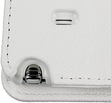 S-View Flip Folio Stand Case Flip Leather Case Cover for Samsung Galaxy Note 4 (White)