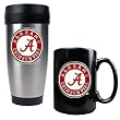 Alabama Crimson Tide NCAA Stainless Travel Tumbler And Ceramic Mug Set by Great American Products