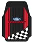 Ford Racing with Flag Trim-To-Fit Molded Front Floor Mats - Set of 2