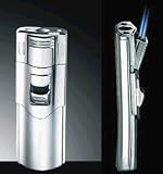 Visol Phantom Chrome Matt Torch Flame Lighter
