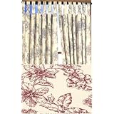 Andrea Cotton Insulated Tab Top Curtain PAIR 80'' x 63'' long - Color : Bordeaux by 