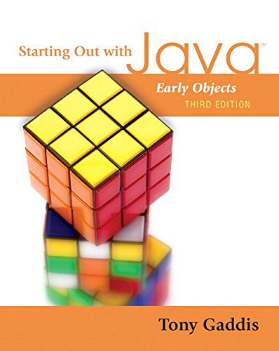 starting out with java early objects 3rd edition