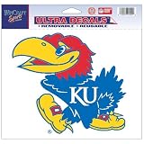 Kansas Jayhawks Logo 5x6 Cling Decal