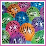 Neon Animal Print Balloons (50pcs)