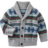 OSHKOSH(オシュコシュ) フェアアイルショールカラーカーディガン プリント トップスカーディガン 18ヶ月【並行輸入】