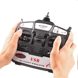 Dynam 6CH 3D USB RC Flight Simulator Controller For Heli Helicopter Airplane Glider Dynam 6CH 3D USB RC Flight Simulator Controller For Heli Helicopter Airplane Glider