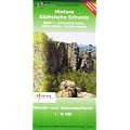 Hintere S�chsische Schweiz Blatt 1 - Schrammsteine, Affensteine, Zschirnsteine: Wander- und Radwanderkarte . 1:15000 GPS-f�hig