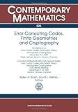 Error-correcting codes, finite geometries, and cryptography : Conference on Error-control Codes, Information Theory, and Applied Cryptography, December 5-6, 2007, Fields Institute, Toronto, Ontario, C