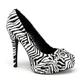 4 3/4 Inch Zebra or Leopard Print Pumps Animal Prints Sexy Platform Shoes Concealed Platforms
