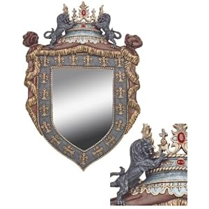 MIRROR, DRAGON CREST HAND PAINTED