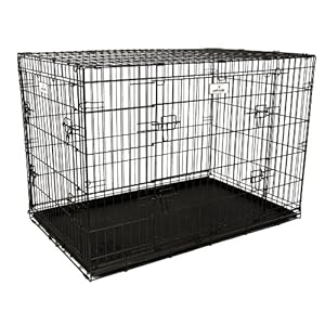 Petmate 43-Inch Hammertone Finish Elite Retreats Wire Kennel for Dogs, 90 to 125-Pound Petmate 43-Inch Hammertone Finish Elite Retreats Wire Kennel for Dogs, 90 to 125-Pound