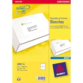 Avery Inkjet Labels 139x99.1mm - 4 labels per sheet (25 sheets)